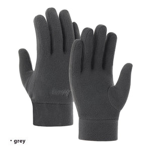 Autumn & Winter Polar Fleece Gloves – Windproof, Warm, Thick Gloves for Men & Women - Clothual