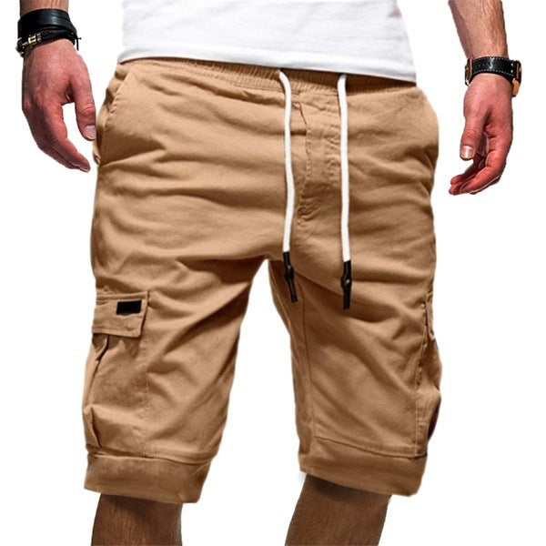 Men's Casual Jogger Cargo Shorts | Military Combat Gym Trousers for Summer Workout