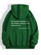 "Dear Person Behind Me" Women's Hoodie - Cozy, Inspirational Unisex Pullover