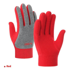 Autumn & Winter Polar Fleece Gloves – Windproof, Warm, Thick Gloves for Men & Women - Clothual