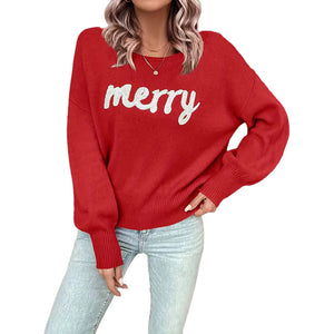 European & American Christmas 3D Pattern Round-neck Long-sleeved Pullover – Loose Fit Street Fashion Sweater - Clothual