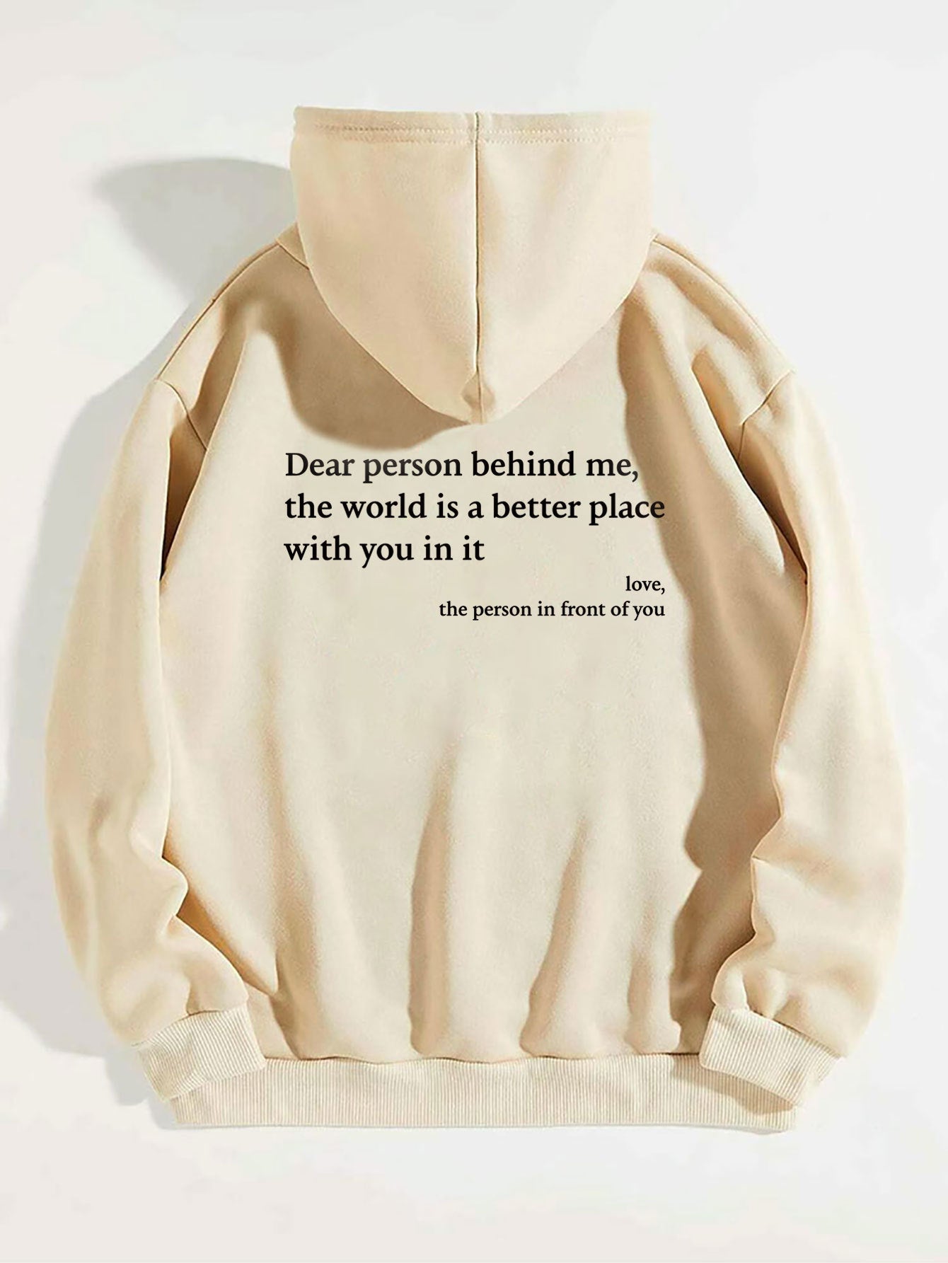 "Dear Person Behind Me" Women's Hoodie - Cozy, Inspirational Unisex Pullover