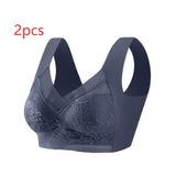 Women's Personalized Lace Bra – Comfortable Nylon Double Shoulder Strap Vest in Multiple Colors & Sizes - Clothual