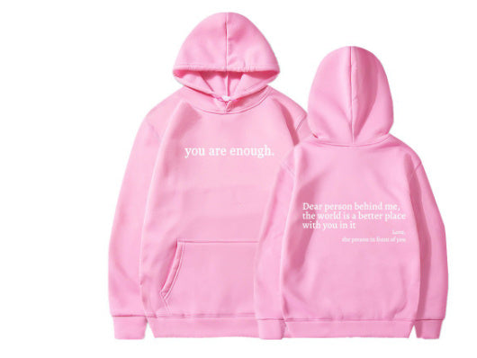 "Dear Person Behind Me" Women's Hoodie - Cozy, Inspirational Unisex Pullover