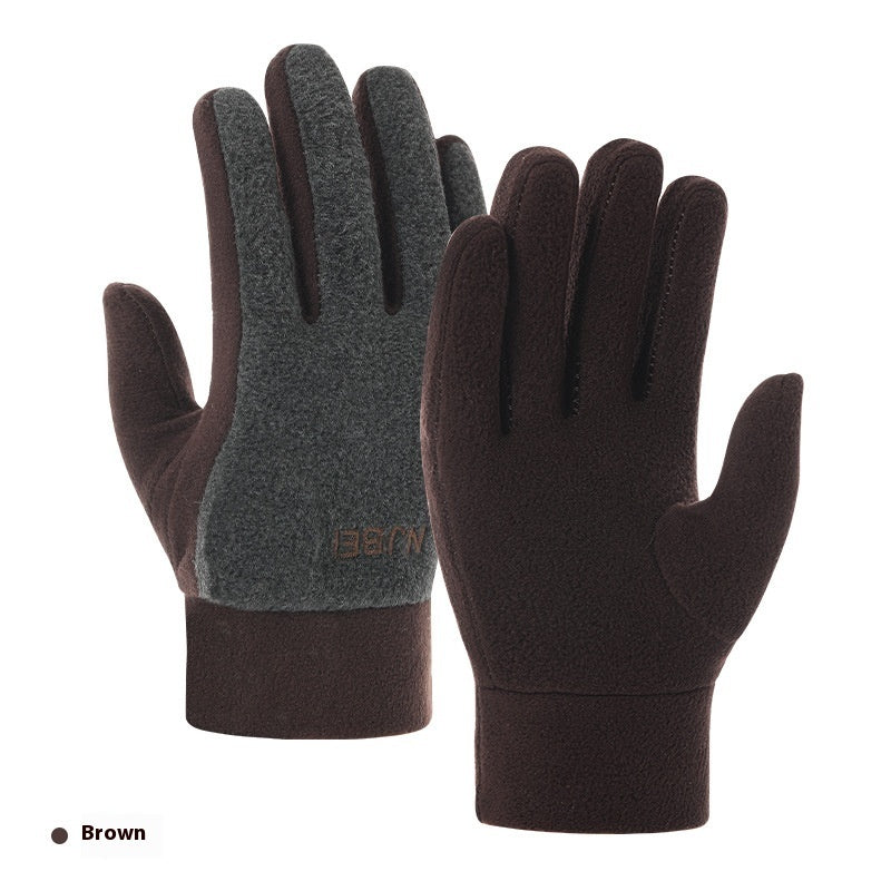 Autumn & Winter Polar Fleece Gloves – Windproof, Warm, Thick Gloves for Men & Women - Clothual