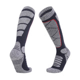 Women's & Men's Winter Sports Socks | Warm Cotton Terry Ski Socks | Non-Slip, Sweat-Absorbent, Anti-Friction, High Cylinder Design - Clothual