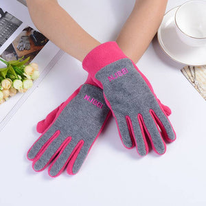 Polar fleece winter gloves, windproof and warm, unisex, perfect for outdoor riding and winter activities.