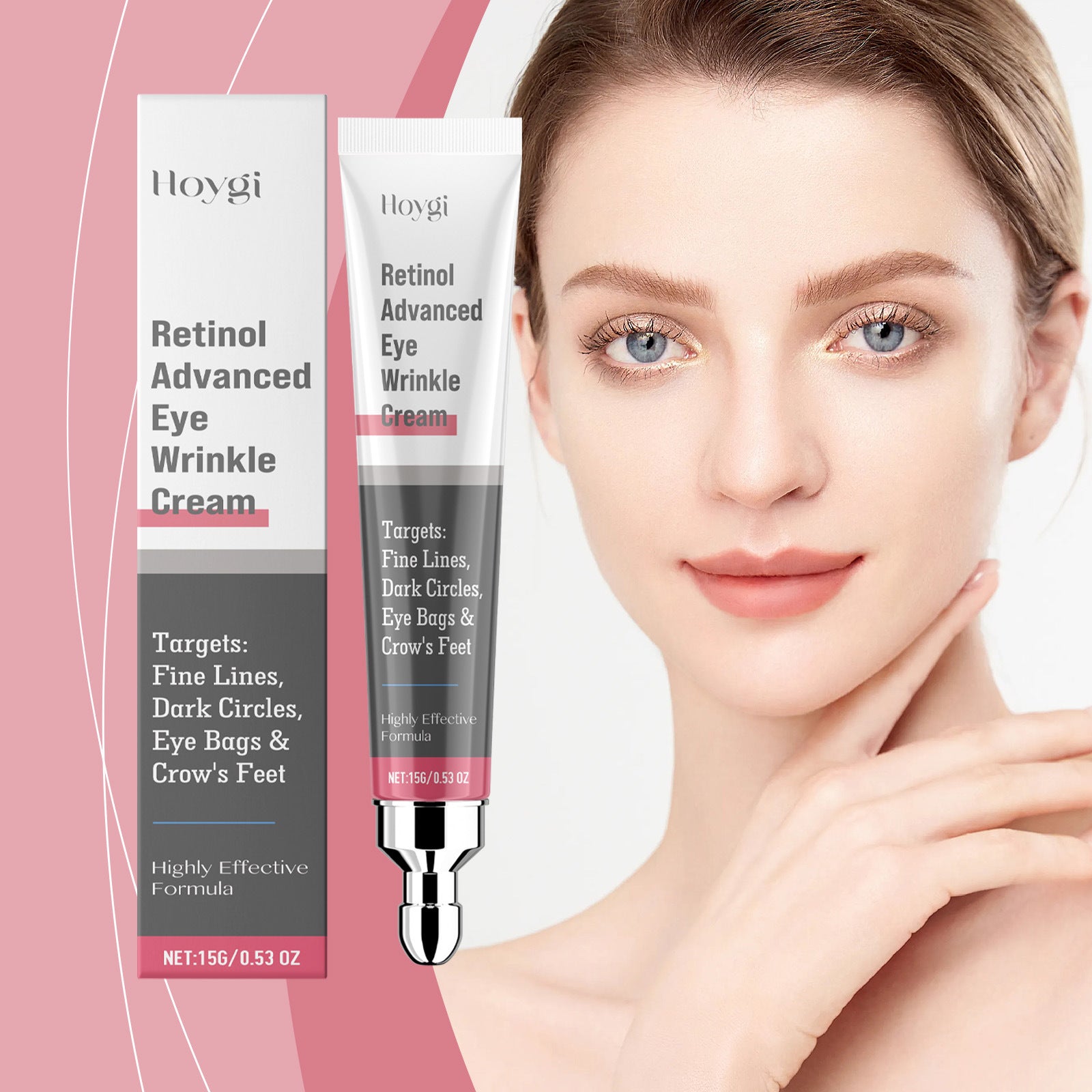 Retinol Eye Cream for lifting, nourishing, and hydrating the under-eye area